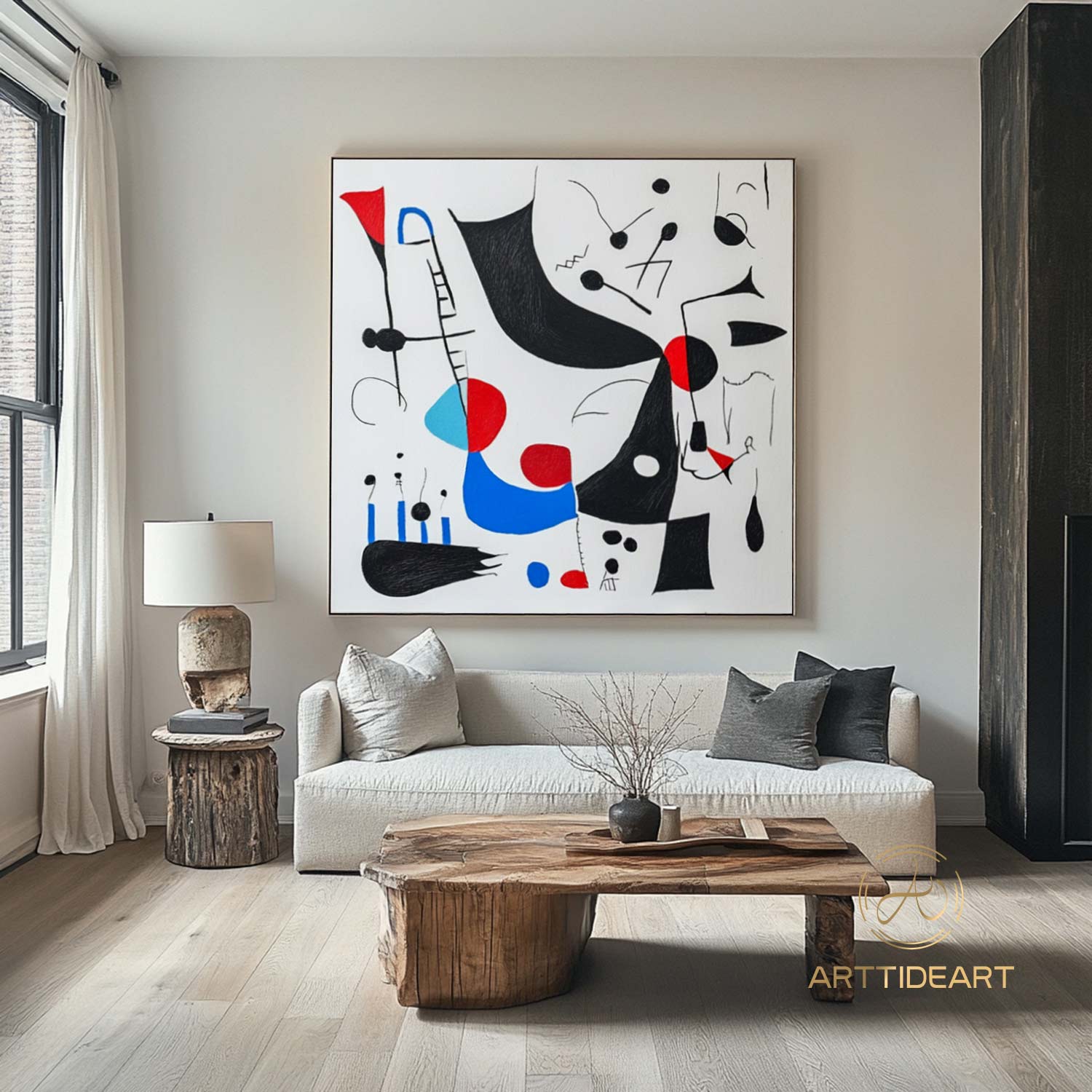 Minimalist Colorful wall art large painting Minimalist original art oversized Abstract painting colorful living room design Modern wall art