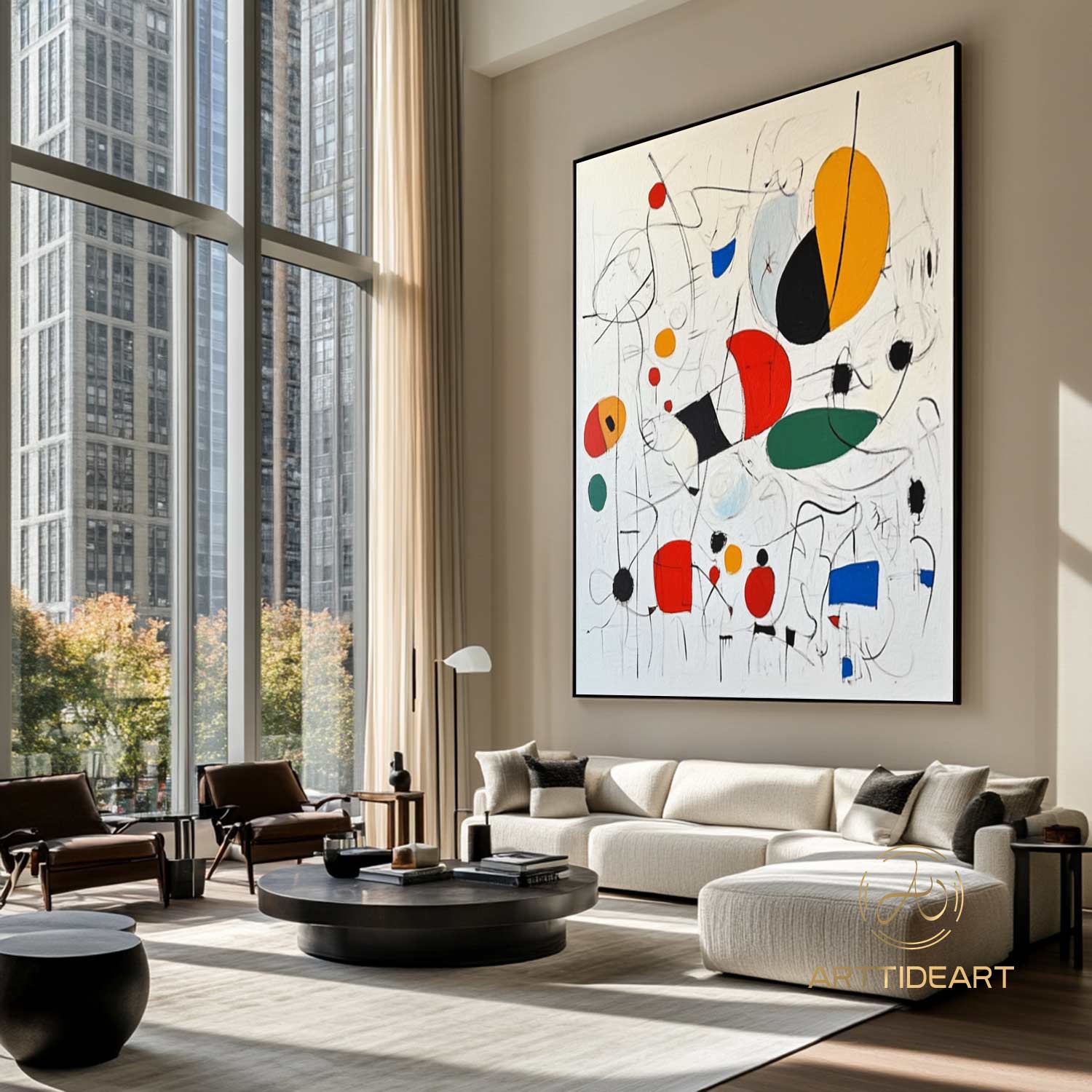 Original Colorful Abstract Painting on Canvas Contemporar Art Line Texture Painting Colorful Painting Modern Custorm Home Décor