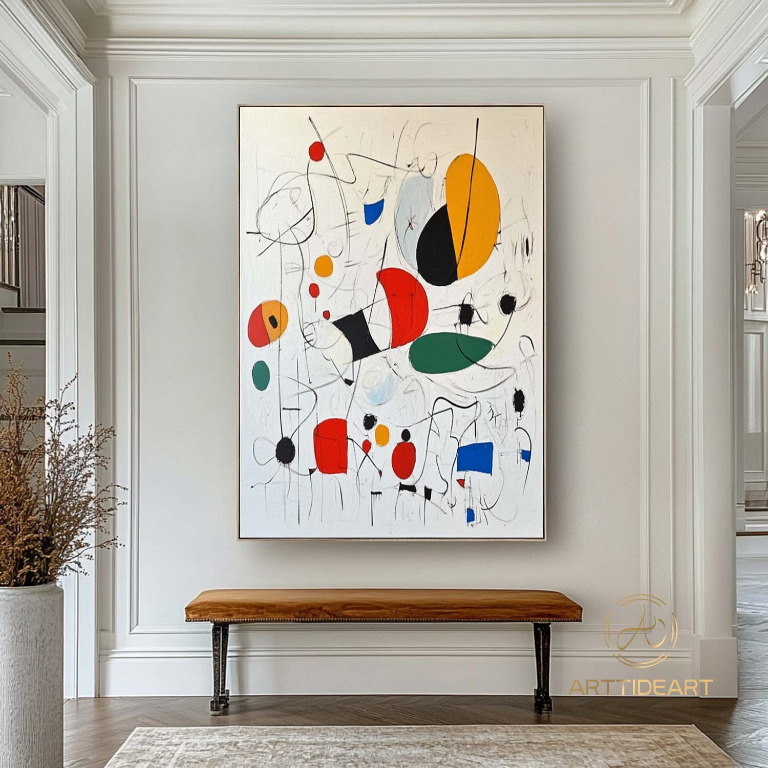 Original Colorful Abstract Painting on Canvas Contemporar Art Line Texture Painting Colorful Painting Modern Custorm Home Décor