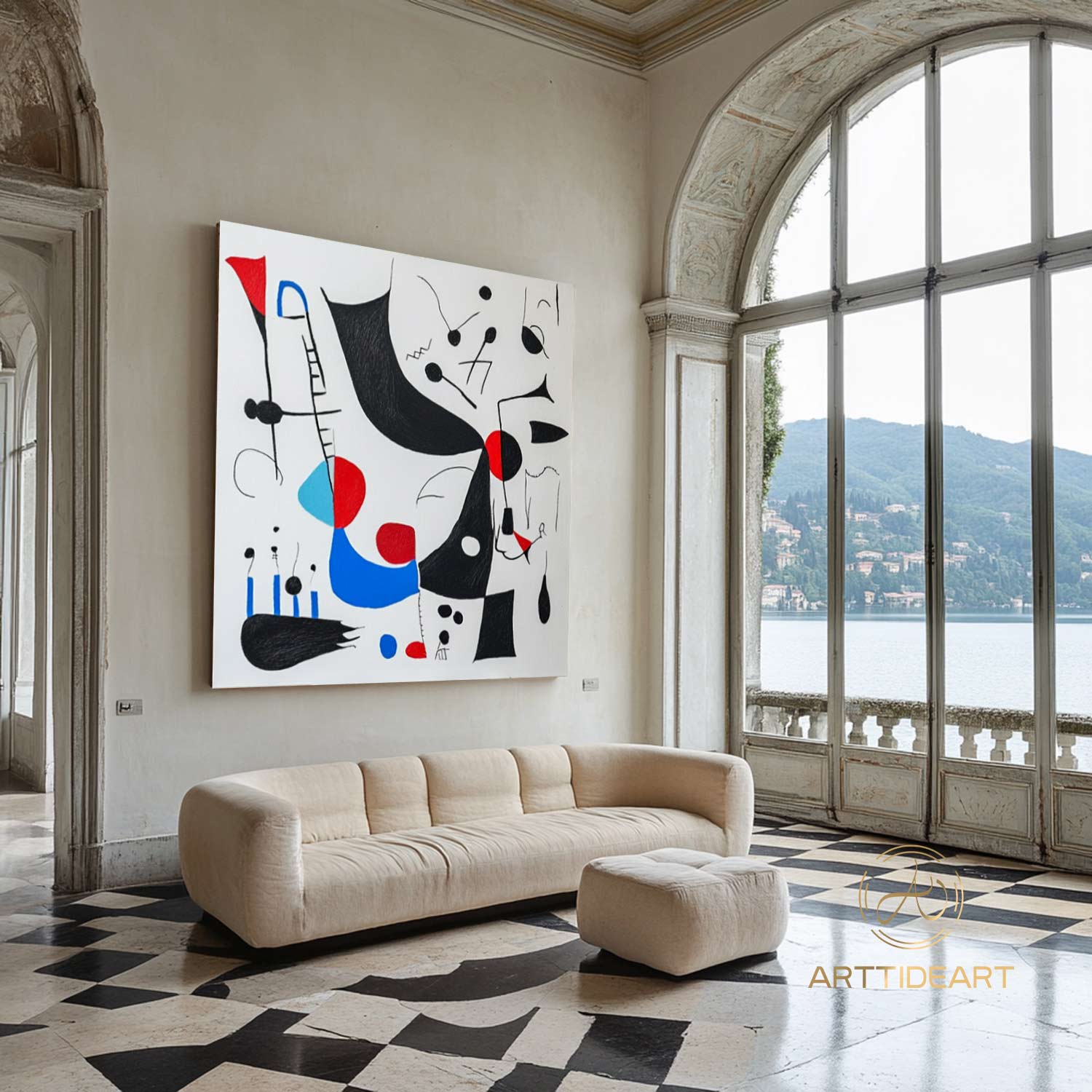 Minimalist Colorful wall art large painting Minimalist original art oversized Abstract painting colorful living room design Modern wall art