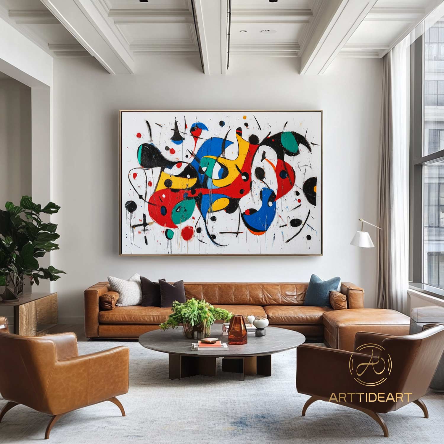 Large color abstract painting,Modern abstract colorful painting,Abstract textured wall art,Handmade oil painting,Canvas artwork
