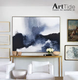 Arch Wall Art blue minimalism painting blue and white wall art blue textured wall art blue Arch Wall Art painting blue abstract painting