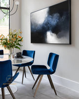 blue abstract painting black white painting large abstract painting abstract canvas wall art acrylic painting on canvas blue grey painting