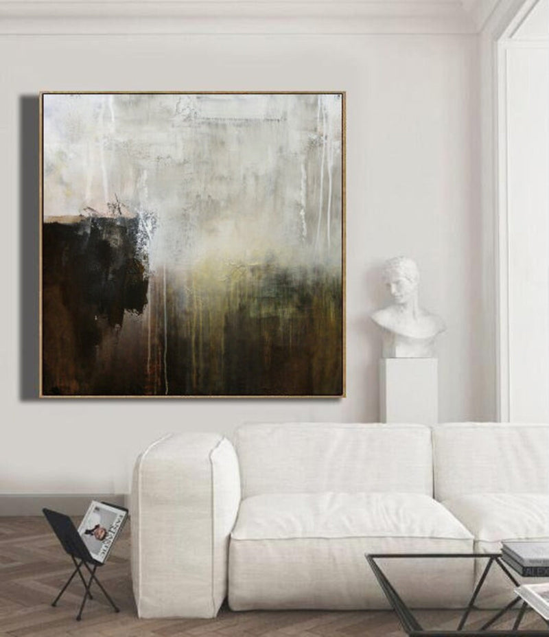 Brown Painting Large Abstract Mountain Painting,Original Landscape Painting,Large Abstract Painting,Large Canvas Art Living Room Painting