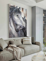 Horse Painting Animal Painting Running Horse Painting Horse Oil Painting Large Oil Painting Horse Wall Art Horse Abstract Painting