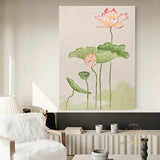 Lotus Acrylic Painting on Canvas Lotus Painting Original Abstract Painting Landscape Painting Impression Art Contemporary Art