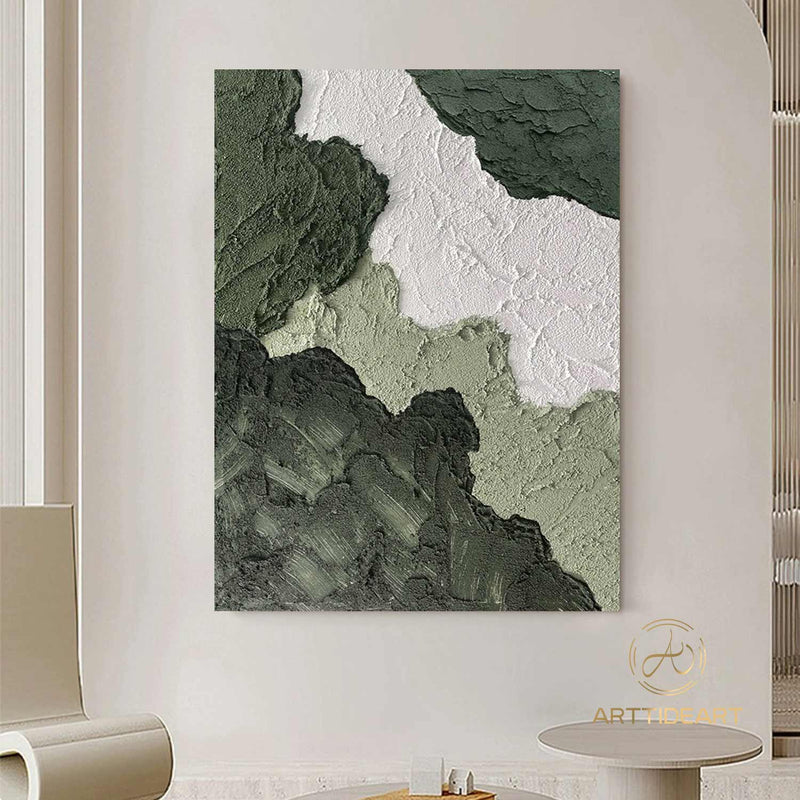 Green wall Decor Green wall art Green wall art Green Canvas art Green Minimalist art Green abstract art Green textured art