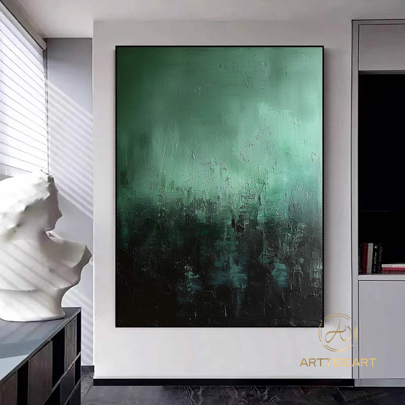 Large Green Abstract Painting Green Art Modern Abstract Painting Contemporary Painting Original Abstract Art Home Decoration Boho Decor