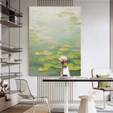 Lotus Acrylic Painting on Canvas Lotus Painting Original Abstract Painting Landscape Painting Impression Art Contemporary Art