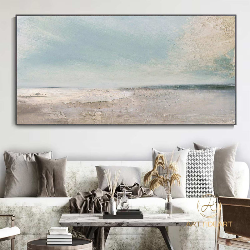 Large Beach Painting idal Wave Painting Sky And Sea Painting Cloud Painting Abstract Landscape Painting Gold Coast Painting,office painting