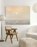 Large ocean sunset painting coastal painting Large wall art ocean painting beach painting big sea abstract painting landscape painting art