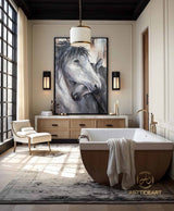 Horse Painting Animal Painting Running Horse Painting Horse Oil Painting Large Oil Painting Horse Wall Art Horse Abstract Painting