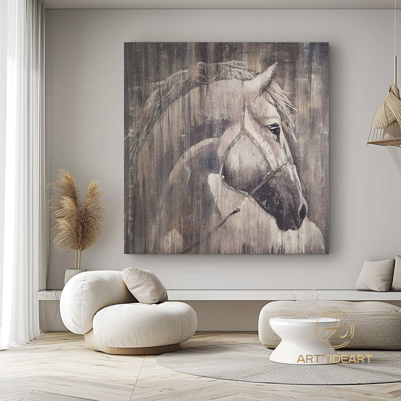 Horse Oil Painting,Animal oil painting,Acrylic Painting,Animal oil art,Horse Painting Original,Horse Wall Art Large Canvas Art Horse Decor