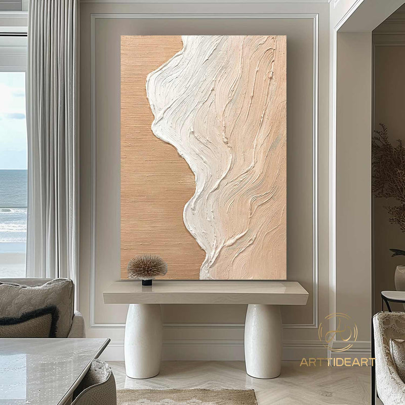 Wabi-Sabi neutral Wall Art brown beige wall art white wall art textured brown beige painting neutral painting on canvas beach wall painting