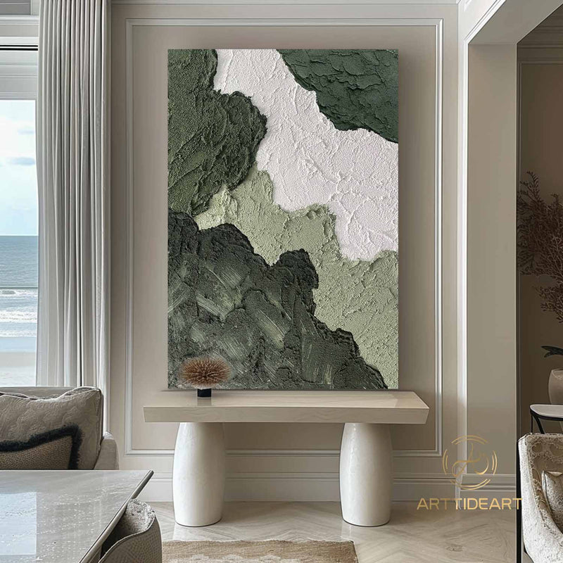 Green wall Decor Green wall art Green wall art Green Canvas art Green Minimalist art Green abstract art Green textured art