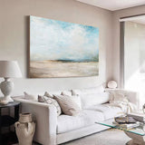 Original Beach Abstract Painting Large Sky And Sea Painting Large Ocean Canvas Painting Cloud Painting Painting For Living Room Seascape Art