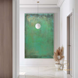 Large green abstract painting green abstract painting canvas green minimalist abstract art green wall art original simple abstract painting