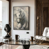 Running Horse Painting Horse Abstract painting Horse Oil Painting Horse Wall Art Brown Horse Artwork for Living Room Animal Painting