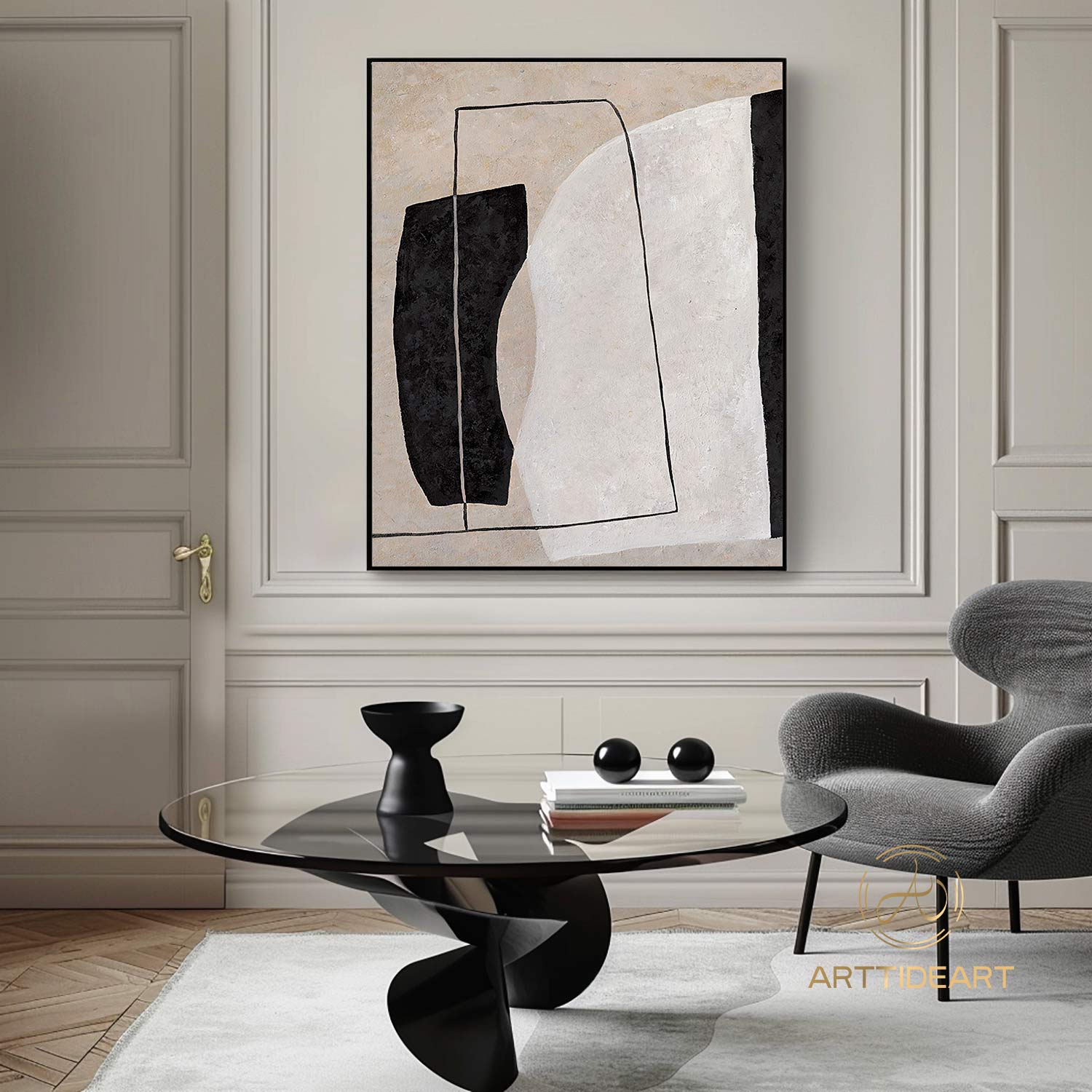 Extra Large Wall Art Textured Painting Original Painting,Painting on Canvas Modern Wall Decor Contemporary Art, Abstract Painting,Beige Art