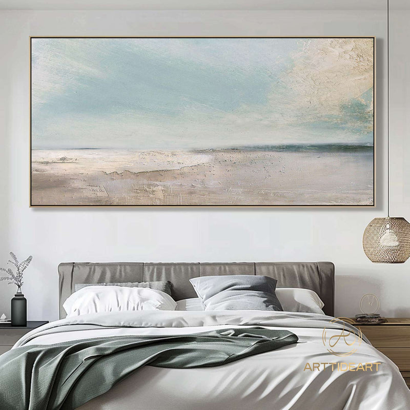 Large Beach Painting idal Wave Painting Sky And Sea Painting Cloud Painting Abstract Landscape Painting Gold Coast Painting,office painting