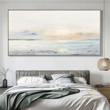 Large ocean sunset painting coastal wall art ocean painting sea level painting big sea abstract painting seascape painting ocean art canvas