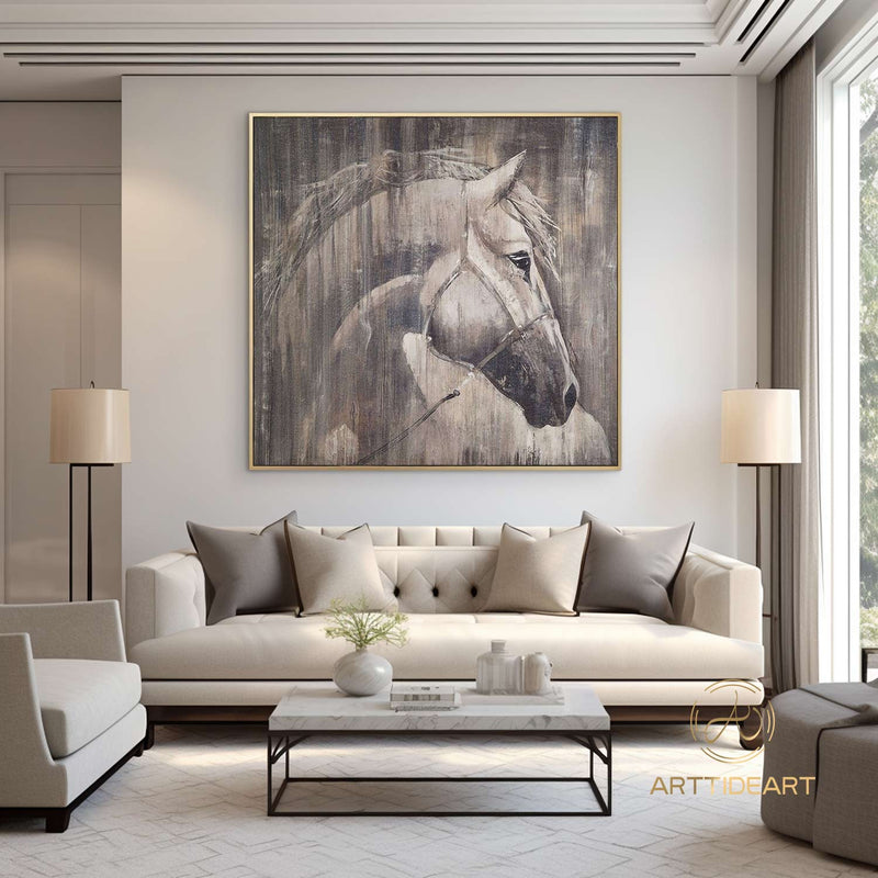 Horse Oil Painting,Animal oil painting,Acrylic Painting,Animal oil art,Horse Painting Original,Horse Wall Art Large Canvas Art Horse Decor