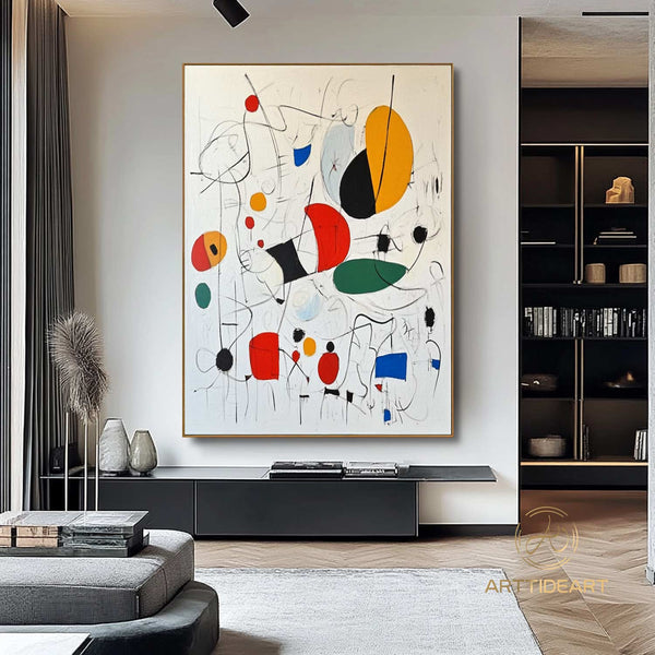 Original Colorful Abstract Painting on Canvas Contemporar Art Line Texture Painting Colorful  Painting Modern Custorm Home Décor