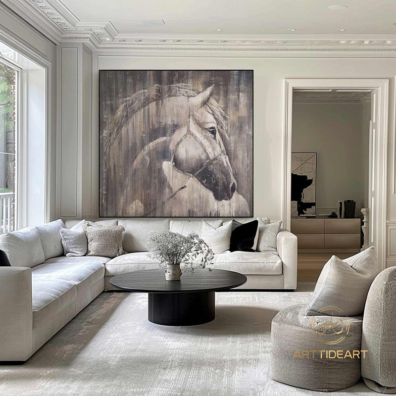 Horse Oil Painting,Animal oil painting,Acrylic Painting,Animal oil art,Horse Painting Original,Horse Wall Art Large Canvas Art Horse Decor