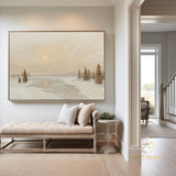 Large Landscape Wall Art Large Sunset Painting Seascape Painting Snow scene Painting Beach Scene Art Ocean painting Beach Sky Art Decor