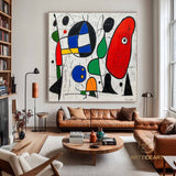 Original Abstract Colorful Cubist Faces Paintings On Canvas Picasso-Inspired Geometric Art Vibrant Modernism Oil Painting Home Wall Decor