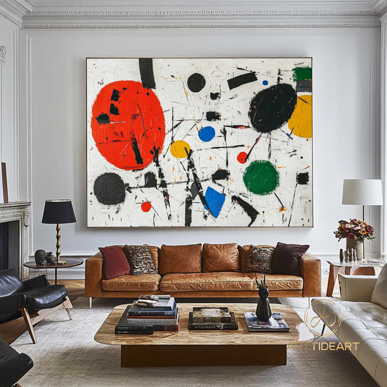 Large color abstract painting,Modern abstract colorful painting,Abstract textured wall art,Handmade oil painting,Canvas artwork
