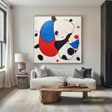 Large Abstract Colorful Painting,Abstract Colorful geometric Painting,Abstract Hand-painting Texture Colorful Wall Art Living Room Decor