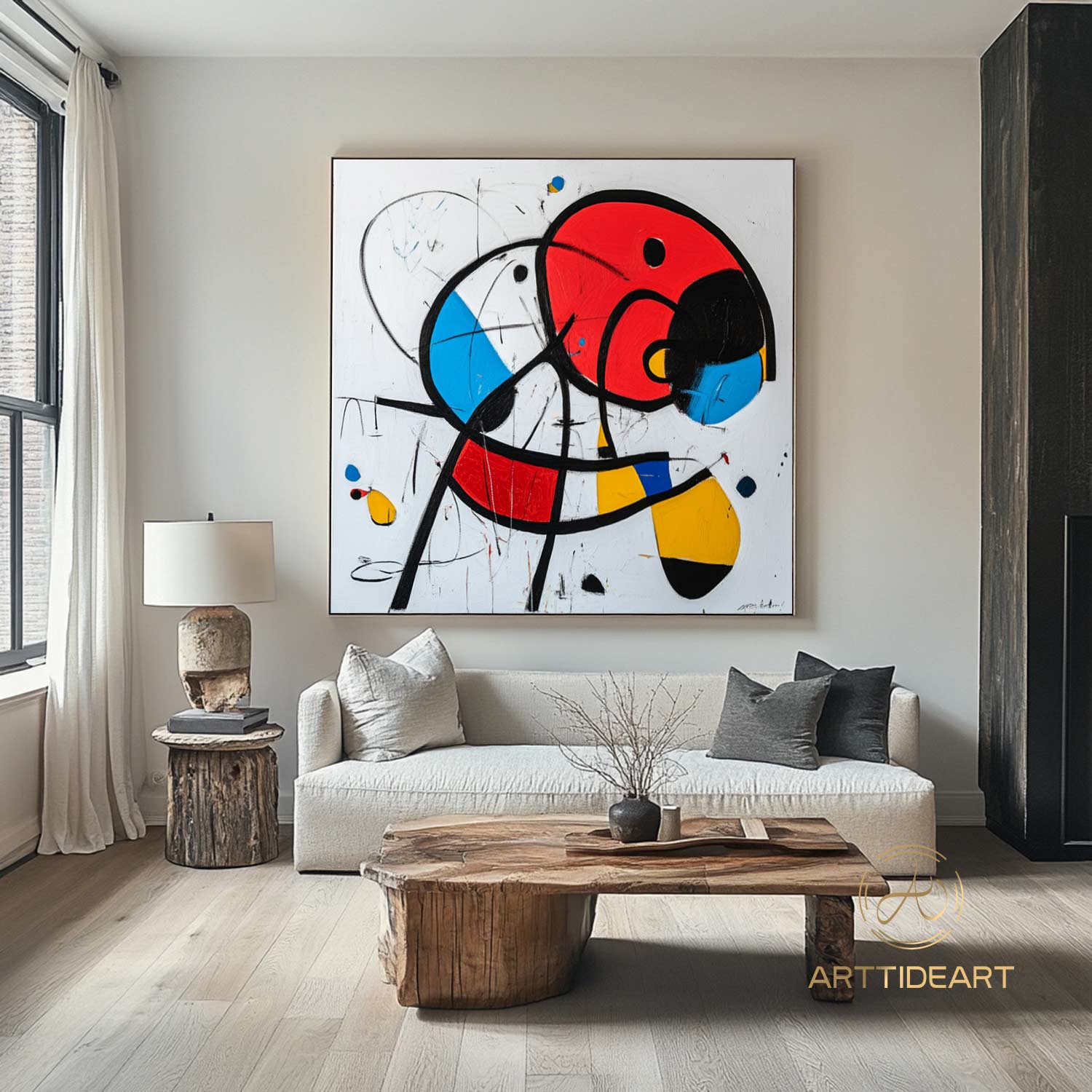 Original Colorful Abstract Painting on Canvas Contemporar Art Line Texture Painting Colorful  Painting Modern Custorm Home Décor