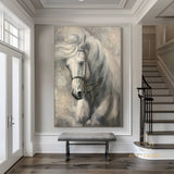 Running Horse Painting Horse Abstract painting Horse Oil Painting Horse Wall Art Brown Horse Artwork for Living Room Animal Painting