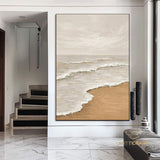 Large Wall Art Abstract Ocean Painting 3D Ocean Texture Painting Ocean Waves Painting Original Ocean Art Original Beach Home Decor