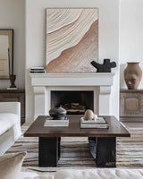 Minimalist Beach Oil Painting on Canvas Abstract Large Wall Art Custom Painting Original Texture Ocean Wall Decor Modern Living Room Art