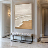 Large Wall Art Abstract Ocean Painting 3D Ocean Texture Painting Ocean Waves Painting Original Ocean Art Original Beach Home Decor