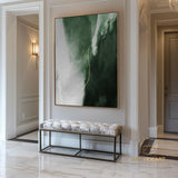 Original Minimalist Abstract Painting Acrylic Large Green Abstract Art Oversized Modern Abstract Painting Framed Painting For Living Room