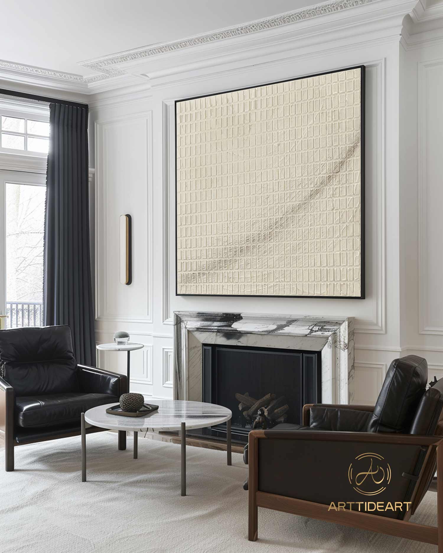 Neutral Wall Art Wabi Sabi Wall Art Large Beige Abstract Wall Art Beige 3D Texture Painting Abstract Beige Painting Minimalist Art on Canvas