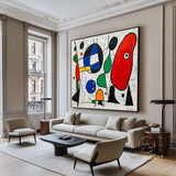 Original Abstract Colorful Cubist Faces Paintings On Canvas Picasso-Inspired Geometric Art Vibrant Modernism Oil Painting Home Wall Decor