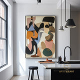Original Colorful Oil Painting On Canvas, Large geometric Wall Art, Abstract Colorful Painting, Custom Painting, Living room Home Wall Decor