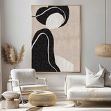 large Original Abstract Canvas Oil Painting Contemporary Art Beige White Painting Minimalist Abstract Painting On Living Room Art Decor Wall