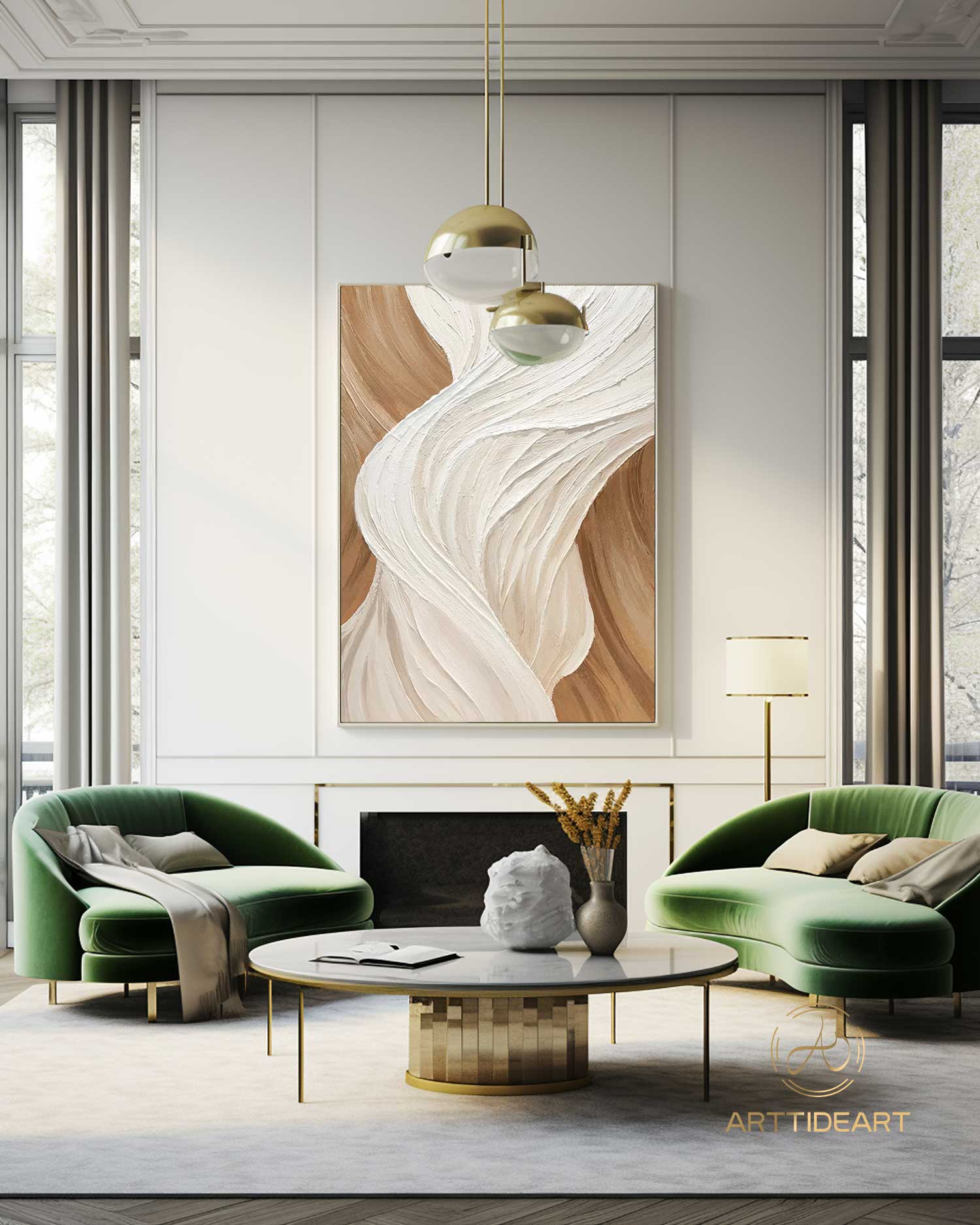 Brown Minimalist Wall Art Wabi Sabi Wall Art Brown and Beige 3D Texture Painting Brown Minimalist Painting Large Neutral Textured Wall Art