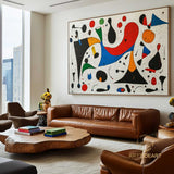 Mid-Century Modern Art Colorful Textured Abstract Painting on Canvas
Red Painting Blue Painting Bright Wall Art Texture Painting