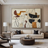 Original Abstract Colorful Cubist Faces Paintings On Canvas Picasso-Inspired Geometric Art Vibrant Modernism Oil Painting Home Wall Decor