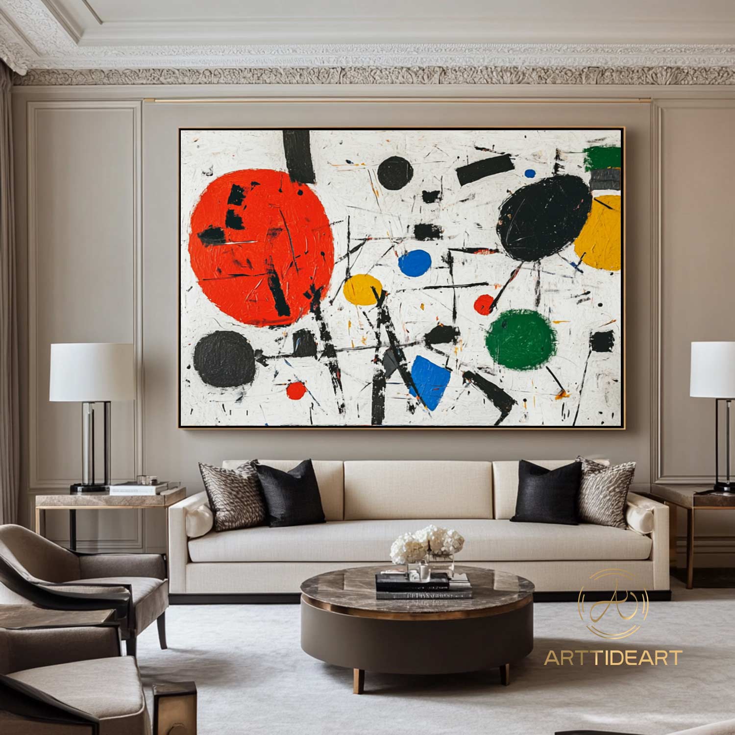 Large color abstract painting,Modern abstract colorful painting,Abstract textured wall art,Handmade oil painting,Canvas artwork
