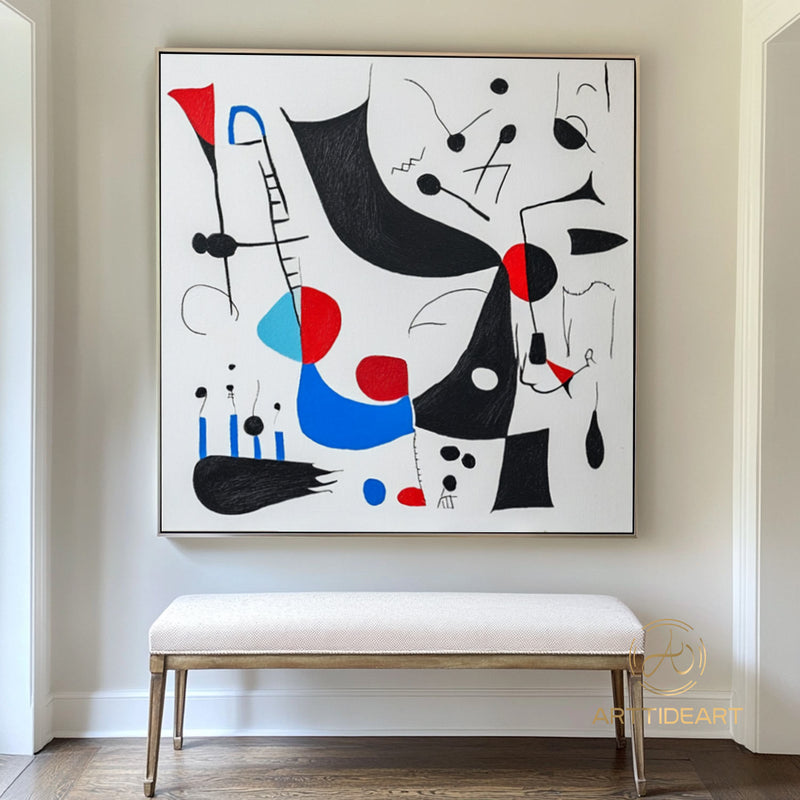 Minimalist Colorful wall art large painting Minimalist original art oversized Abstract painting colorful living room design Modern wall art
