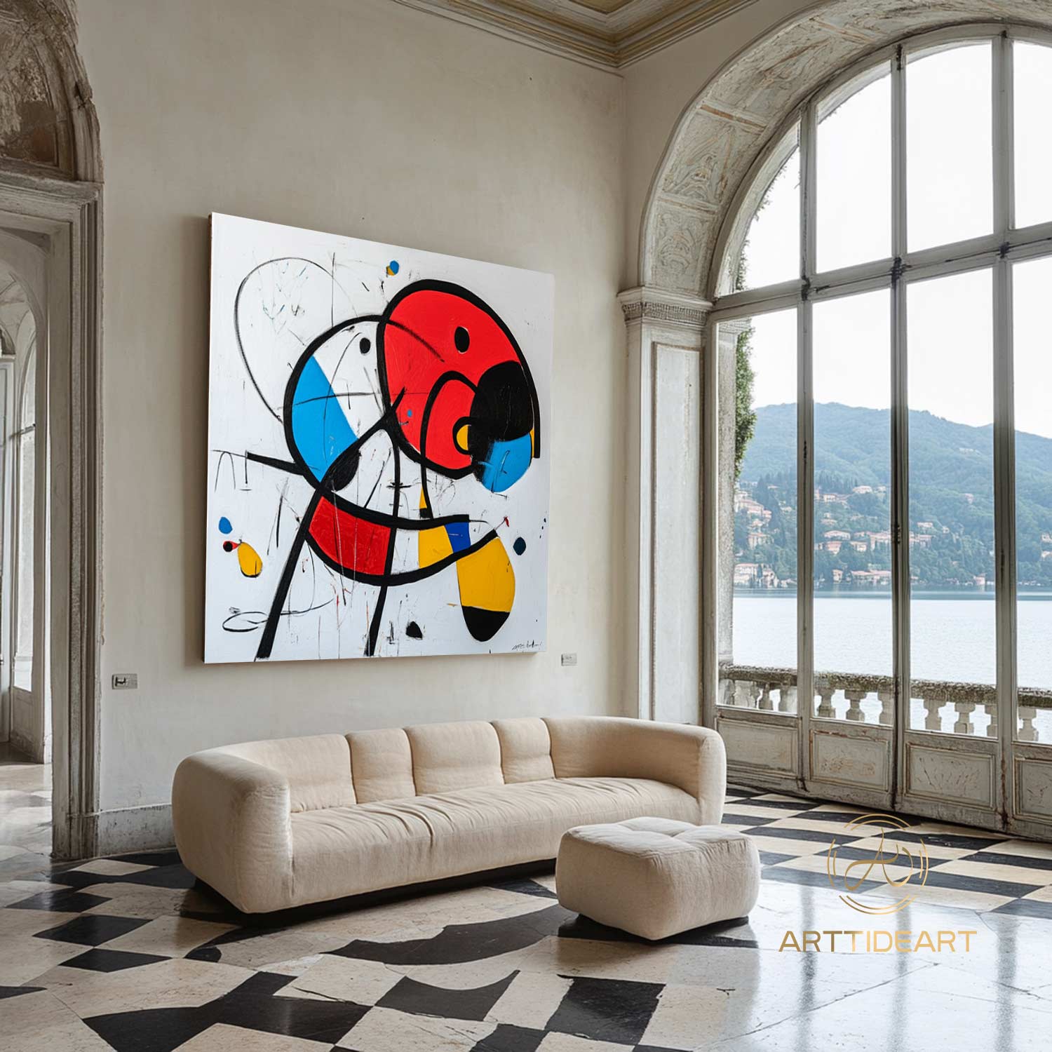 Original Colorful Abstract Painting on Canvas Contemporar Art Line Texture Painting Colorful  Painting Modern Custorm Home Décor