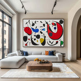 Large Abstract Colorful Painting on Canvas Colorful Textured Wall Art Modern Black and White  Painting Contemporary Living Room Art Vibrant Canvas Art