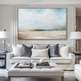 Original Beach Abstract Painting Large Sky And Sea Painting Large Ocean Canvas Painting Cloud Painting Painting For Living Room Seascape Art